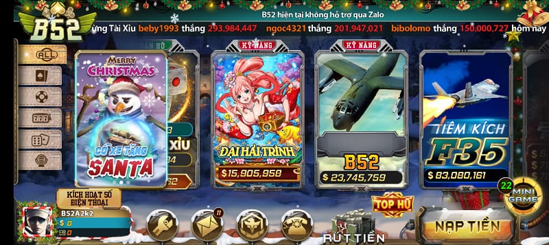 Cổng game đại chiến B52